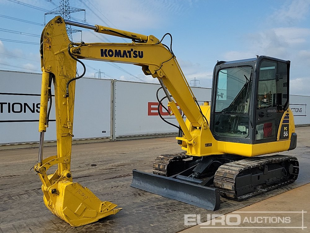 2018 Komatsu PC56-7 - Mini ekskavatör: fotoğraf 1 2018 Komatsu PC56-7 - Mini ekskavatör: fotoğraf 1