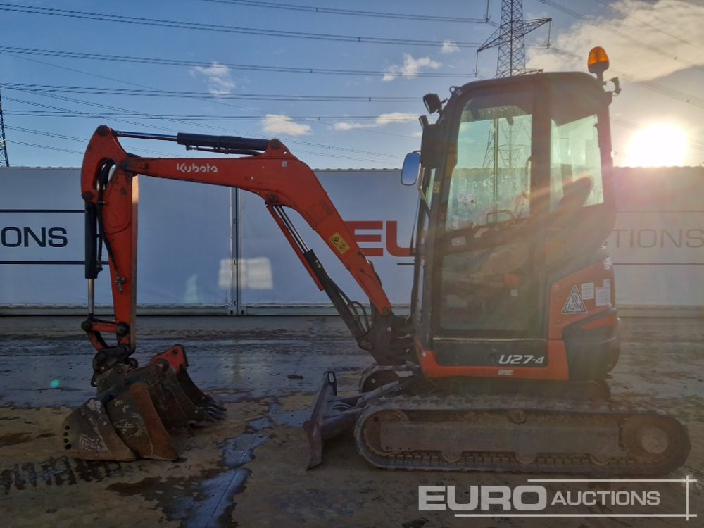 2018 Kubota U27-4 - Mini ekskavatör: fotoğraf 2 2018 Kubota U27-4 - Mini ekskavatör: fotoğraf 2