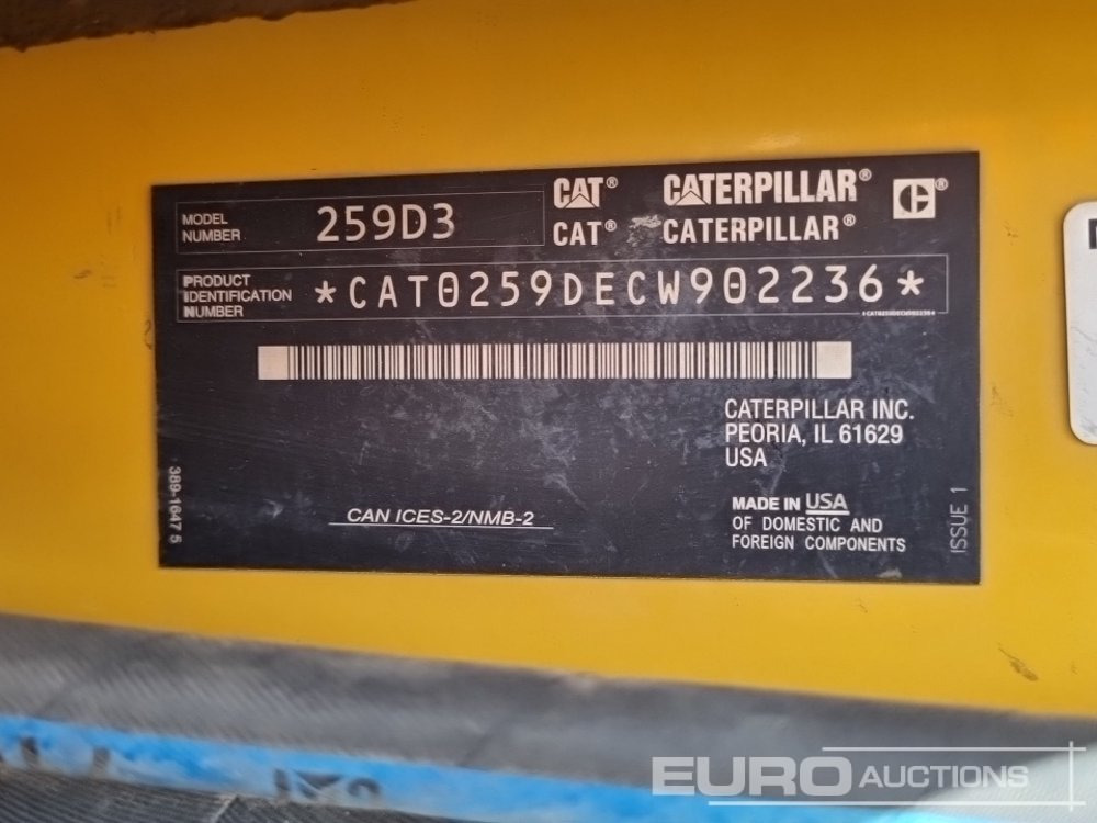 Mini yükleyici 2020 CAT 259D3: fotoğraf 40