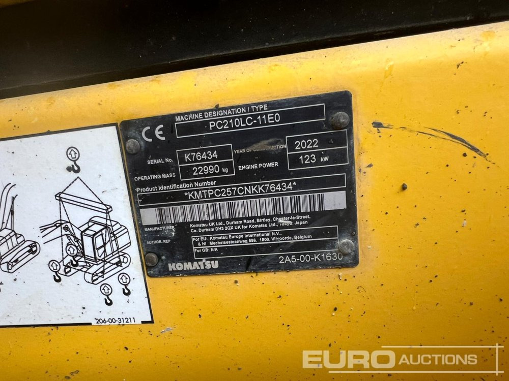 2022 Komatsu PC210LC-11E0 - Paletli ekskavatör: fotoğraf 3 2022 Komatsu PC210LC-11E0 - Paletli ekskavatör: fotoğraf 3