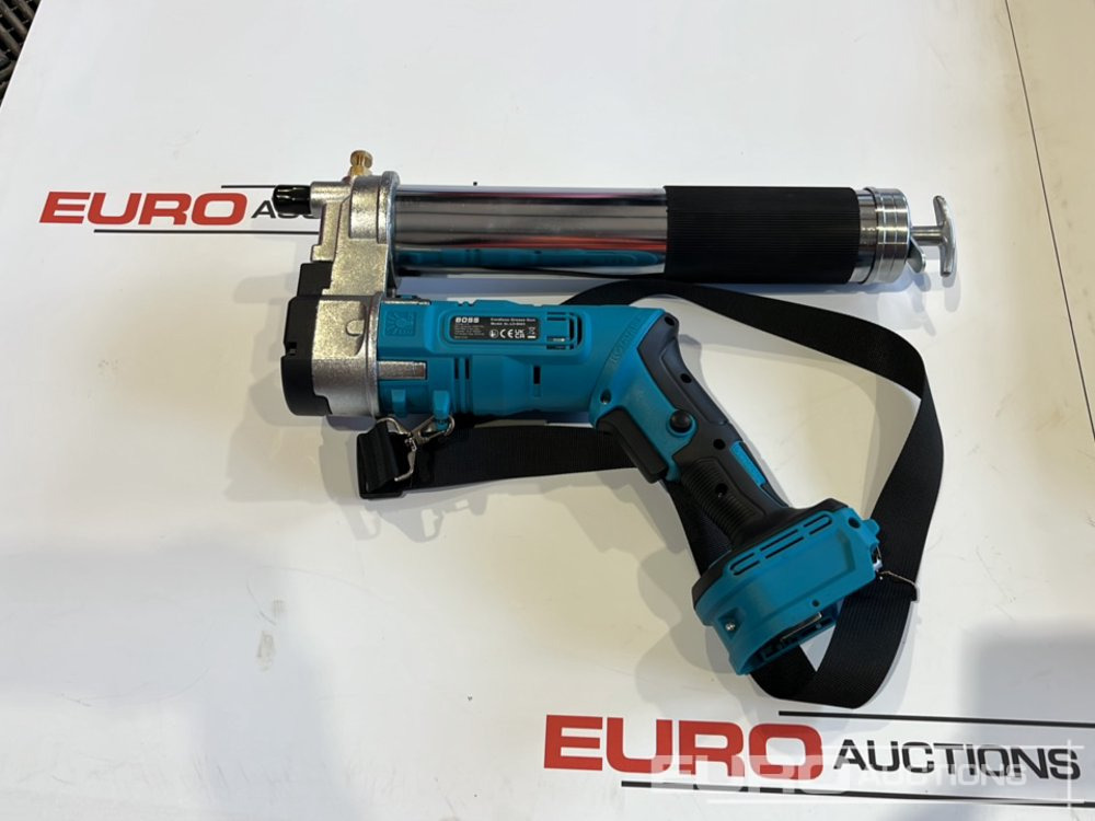 İnşaat ekipmanı Boss 21 Volt Lithium Battery Cordless Grease Gun, 2 Batteries, Charger, Case, Shoulder Strap, Extension Pieces and Fittings: fotoğraf 10