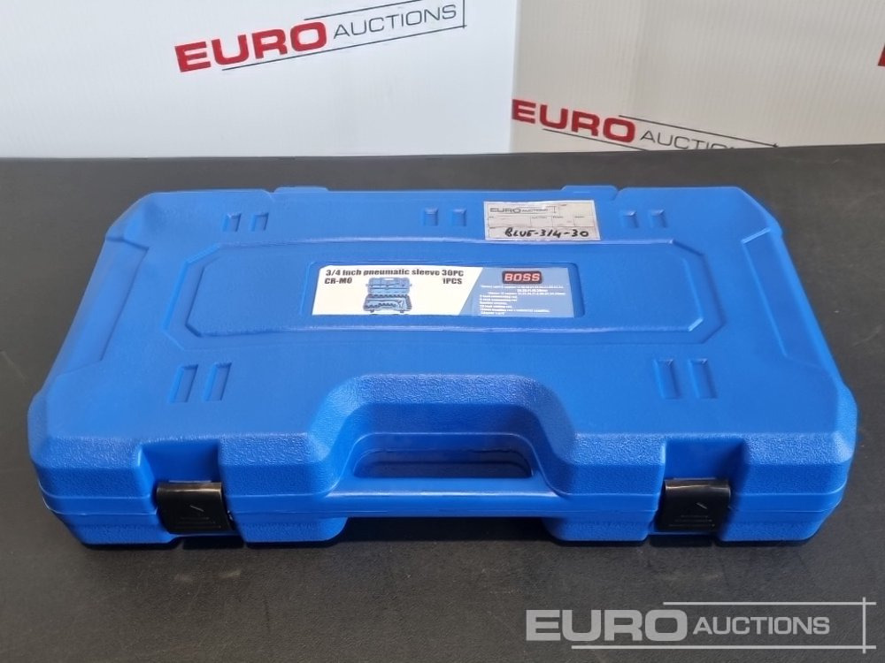 Boss 3/4" 30pc Heavy Duty Pneumatic Socket Set, 4" Connecting Rod, 8" Connecting Rod, Ratchet Wrench, 20" Sliding Rod, 18" Bending Rod Universal Coupling, Adapter1-3/4" - Garaj ekipman: fotoğraf 2 Boss 3/4" 30pc Heavy Duty Pneumatic Socket Set, 4" Connecting Rod, 8" Connecting Rod, Ratchet Wrench, 20" Sliding Rod, 18" Bending Rod Universal Coupling, Adapter1-3/4" - Garaj ekipman: fotoğraf 2