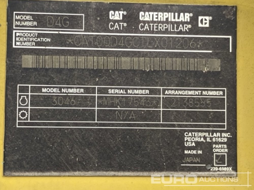 Buldozer CAT D4G: fotoğraf 17