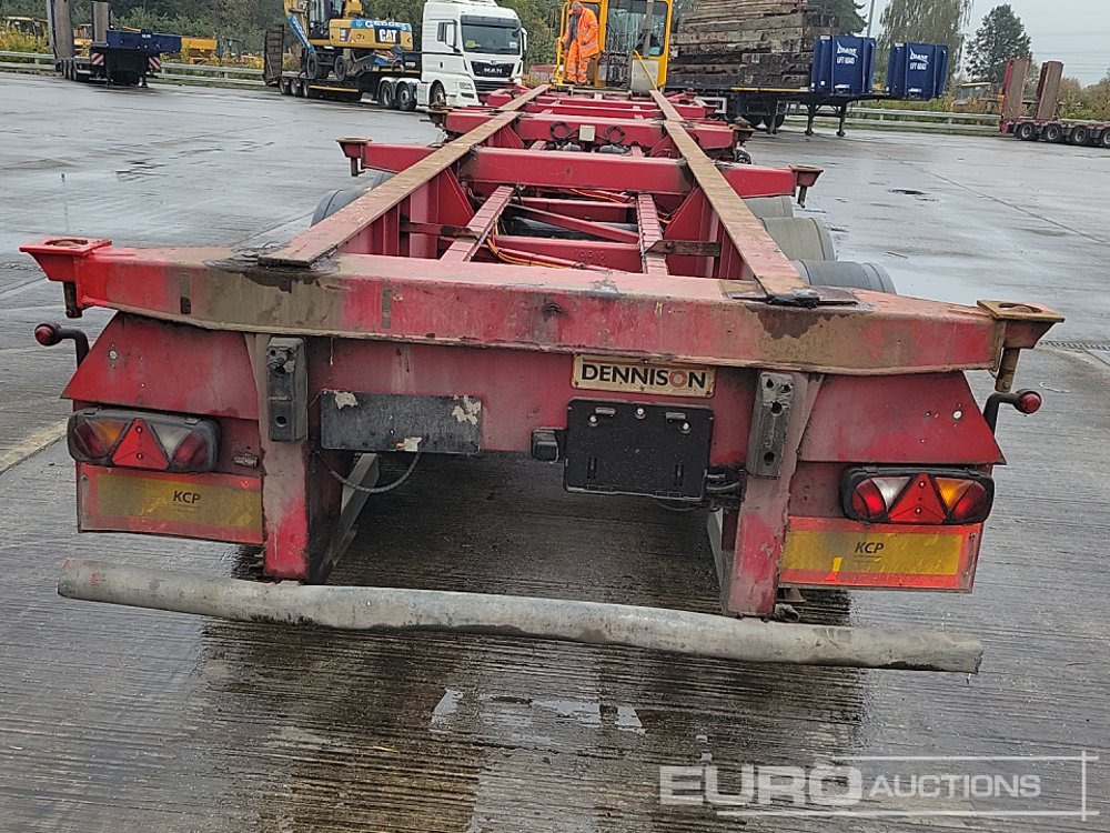 Dennison 4 Axle 2x20`Twist & Lock Multi-Functional Skeleton Trailer - Açık/ Sal dorse: fotoğraf 4 Dennison 4 Axle 2x20`Twist & Lock Multi-Functional Skeleton Trailer - Açık/ Sal dorse: fotoğraf 4