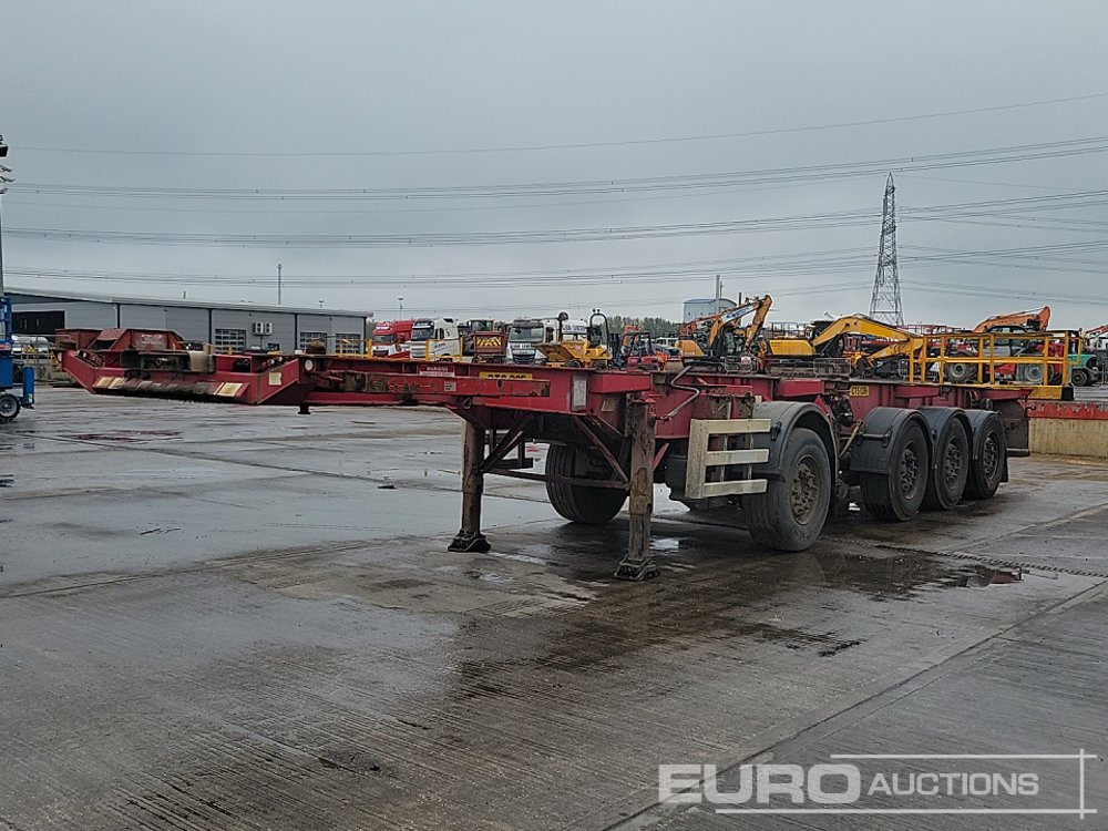 Dennison 4 Axle 2x20`Twist & Lock Multi-Functional Skeleton Trailer - Açık/ Sal dorse: fotoğraf 1 Dennison 4 Axle 2x20`Twist & Lock Multi-Functional Skeleton Trailer - Açık/ Sal dorse: fotoğraf 1