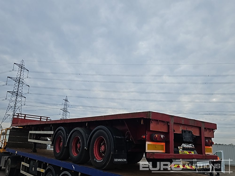 Dennison Trailers Tri Axle Extendable Flat Bed Trailer - Açık/ Sal dorse: fotoğraf 3 Dennison Trailers Tri Axle Extendable Flat Bed Trailer - Açık/ Sal dorse: fotoğraf 3