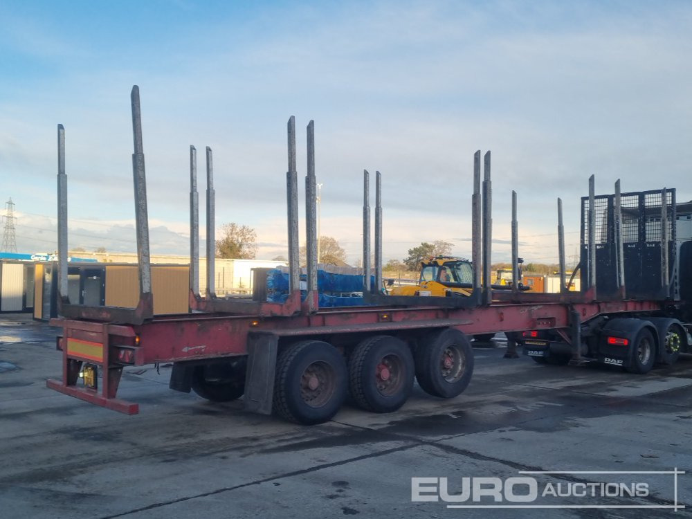 Dennison Tri Axle Log Trailer, Front Lift Axle, Air Brakes - Tomruk dorsesi: fotoğraf 5 Dennison Tri Axle Log Trailer, Front Lift Axle, Air Brakes - Tomruk dorsesi: fotoğraf 5