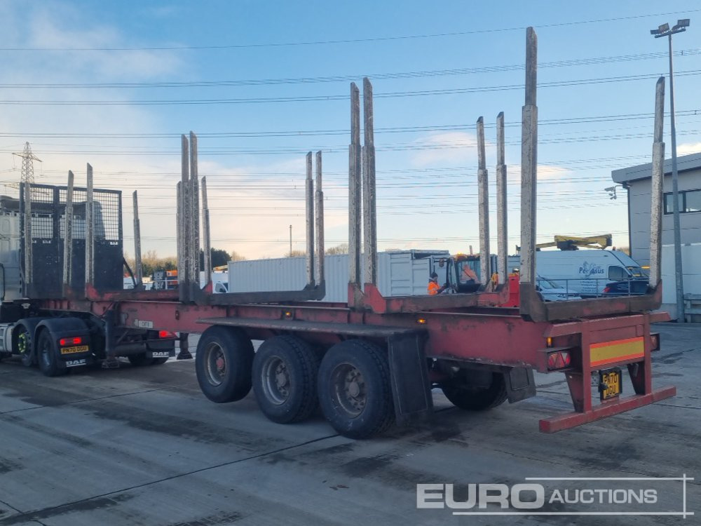 Dennison Tri Axle Log Trailer, Front Lift Axle, Air Brakes - Tomruk dorsesi: fotoğraf 3 Dennison Tri Axle Log Trailer, Front Lift Axle, Air Brakes - Tomruk dorsesi: fotoğraf 3