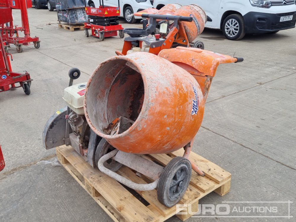 Husqvarna FS400LV Petrol Floor Saw, Belle Minimix 150 Petrol Cement Mixer, Honda Engine - Asfalt döşeme aracı: fotoğraf 1 Husqvarna FS400LV Petrol Floor Saw, Belle Minimix 150 Petrol Cement Mixer, Honda Engine - Asfalt döşeme aracı: fotoğraf 1