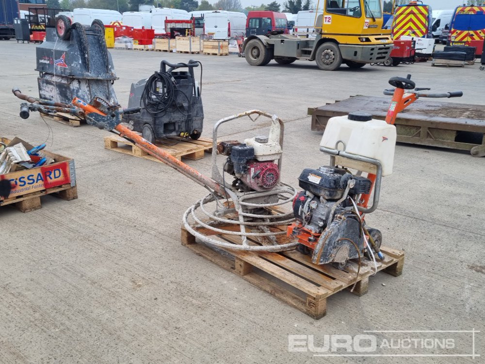 Husqvarna Walk Behind Petrol Floor Saw & Petrol Concrete Power Float - Asfalt döşeme aracı: fotoğraf 1 Husqvarna Walk Behind Petrol Floor Saw & Petrol Concrete Power Float - Asfalt döşeme aracı: fotoğraf 1