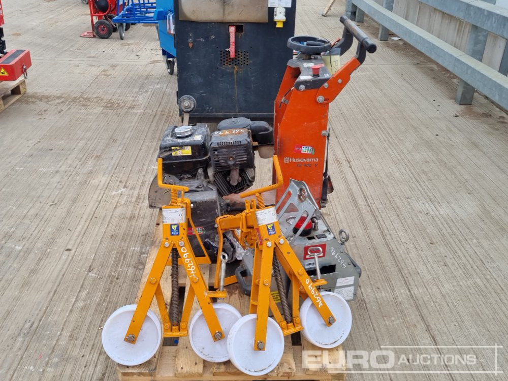 Husqvarna Walk Behind Petrol Floor Saw, Probst Vacuum Lift & Manhole Cover Lifter (2 of) - Asfalt döşeme aracı: fotoğraf 2 Husqvarna Walk Behind Petrol Floor Saw, Probst Vacuum Lift & Manhole Cover Lifter (2 of) - Asfalt döşeme aracı: fotoğraf 2