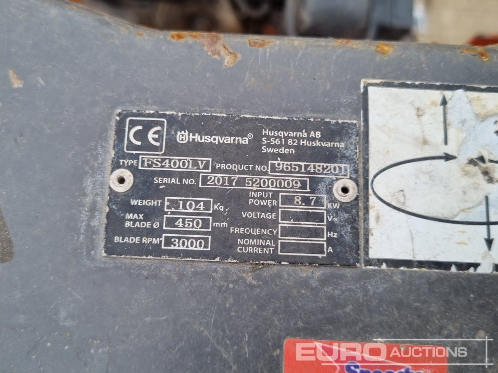 Asfalt döşeme aracı Husqvarna Walk Behind Petrol Floor Saw, Probst Vacuum Lift & Manhole Cover Lifter (2 of): fotoğraf 14