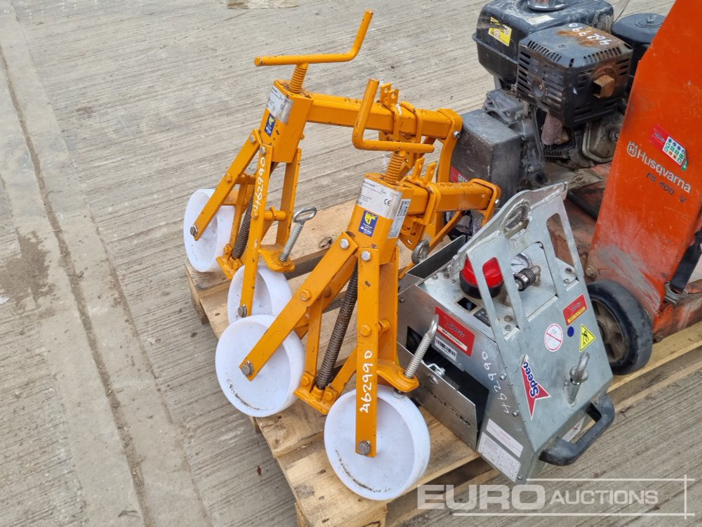 Asfalt döşeme aracı Husqvarna Walk Behind Petrol Floor Saw, Probst Vacuum Lift & Manhole Cover Lifter (2 of): fotoğraf 19