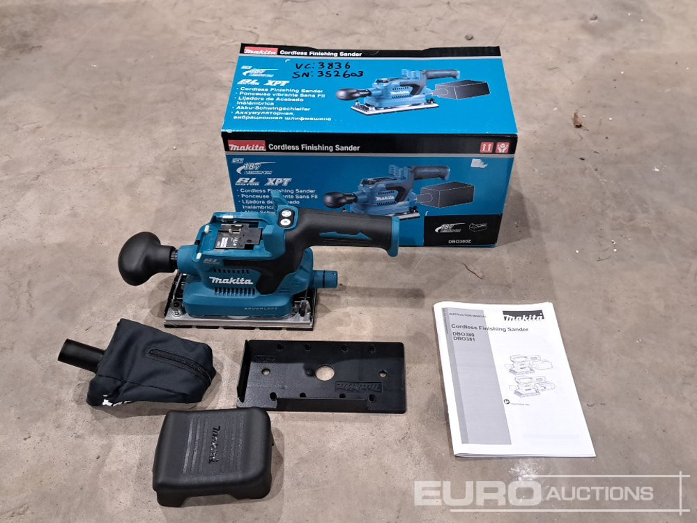 Makita 18 Volt Cordless Sander - Garaj ekipman: fotoğraf 4 Makita 18 Volt Cordless Sander - Garaj ekipman: fotoğraf 4
