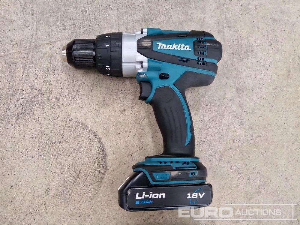 Makita 18v Drill and Impactor Set, Battery, 240v Charger - İnşaat ekipmanı: fotoğraf 5 Makita 18v Drill and Impactor Set, Battery, 240v Charger - İnşaat ekipmanı: fotoğraf 5