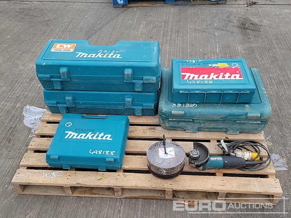 Makita HR3210C 110Volt Hammer Drill, GA9020 110Volt Angle Grinder (2 of), HP2050 110Volt Drill, 4350FCT 110Volt Jigsaw, GA4530R 110 Volt Angle Grinder - İnşaat ekipmanı: fotoğraf 5 Makita HR3210C 110Volt Hammer Drill, GA9020 110Volt Angle Grinder (2 of), HP2050 110Volt Drill, 4350FCT 110Volt Jigsaw, GA4530R 110 Volt Angle Grinder - İnşaat ekipmanı: fotoğraf 5
