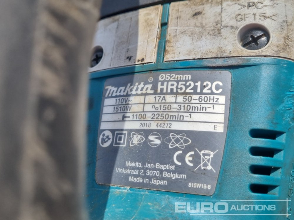 İnşaat ekipmanı Makitav110 VoltHammer Drill (2 of), Makita Cordless Rsipricating Saw, Probst Curb Lifter: fotoğraf 21