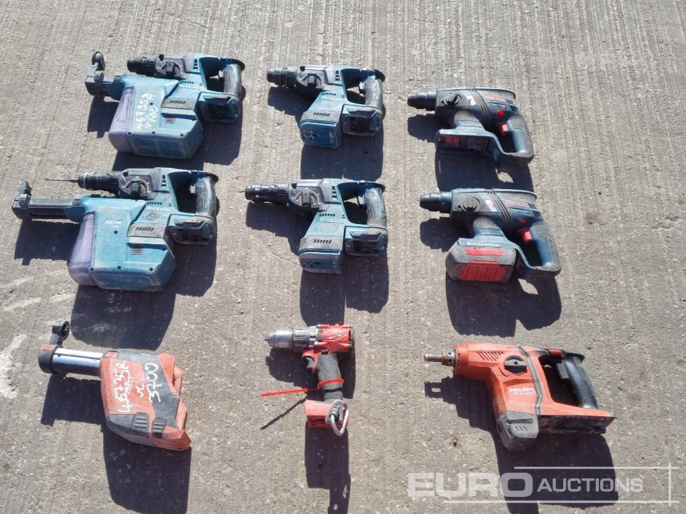 Selection of Makita, Hilti, Milwaulkee & Bosch Battery Power Tools (No Batteries) - İnşaat ekipmanı: fotoğraf 1 Selection of Makita, Hilti, Milwaulkee & Bosch Battery Power Tools (No Batteries) - İnşaat ekipmanı: fotoğraf 1