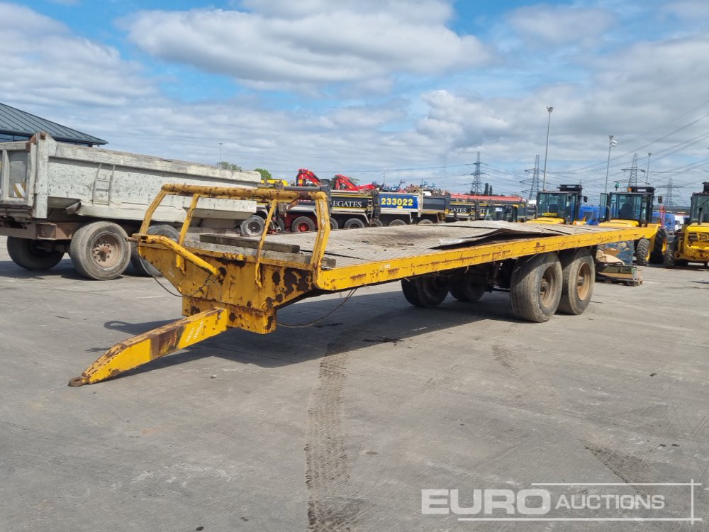 Twin Axle Draw Bar Flatbed Trailer, Air Brakes - Traktör römorku: fotoğraf 1 Twin Axle Draw Bar Flatbed Trailer, Air Brakes - Traktör römorku: fotoğraf 1