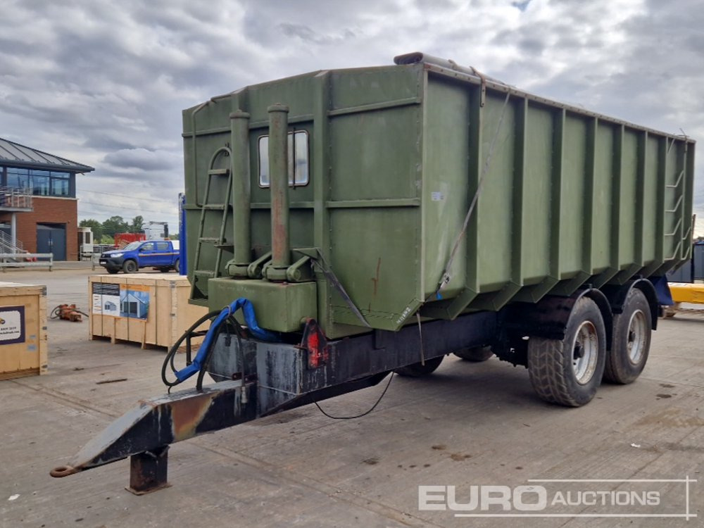 Twin Axle Drawbar Hydraulic Tipping Trailer, Easy Sheet - Traktör römorku: fotoğraf 1 Twin Axle Drawbar Hydraulic Tipping Trailer, Easy Sheet - Traktör römorku: fotoğraf 1