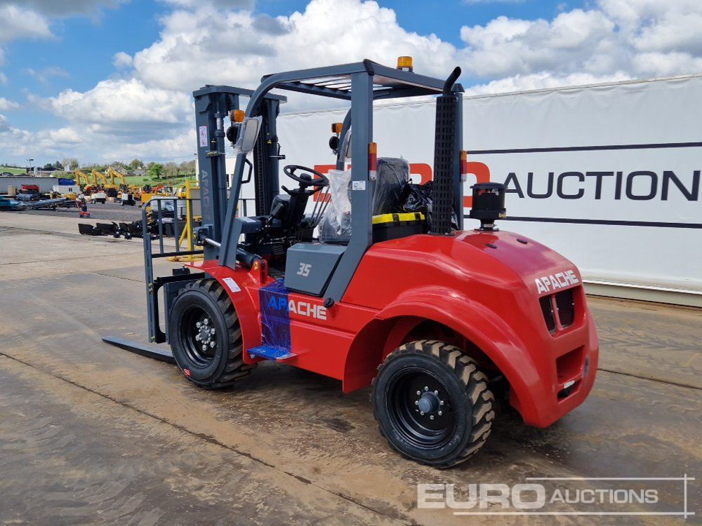 Unused 2025 Apache CPCD35 Diesel Rough Terrain Forklift, 2 Stage Mast, Sideshift - Arazi tipi forklift: fotoğraf 5 Unused 2025 Apache CPCD35 Diesel Rough Terrain Forklift, 2 Stage Mast, Sideshift - Arazi tipi forklift: fotoğraf 5