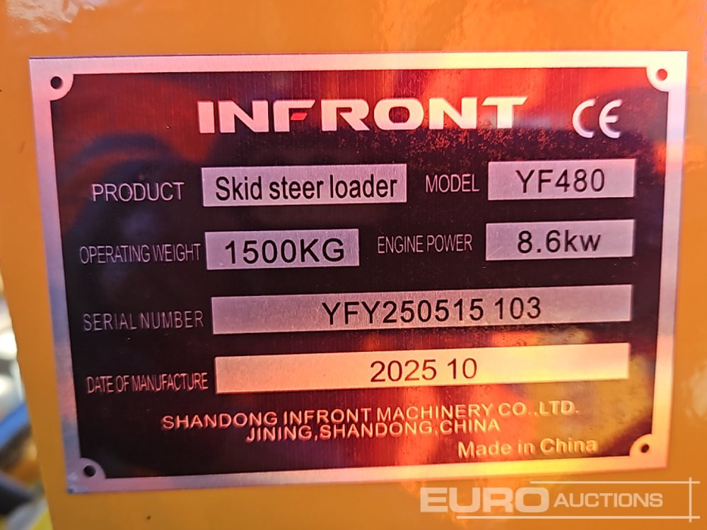 Unused 2025 Infront YF480 - Mini yükleyici: fotoğraf 1 Unused 2025 Infront YF480 - Mini yükleyici: fotoğraf 1
