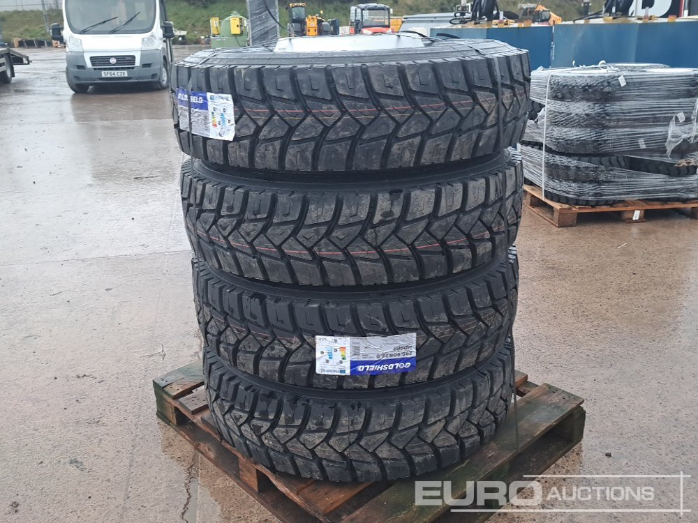 Unused 295/80R22.5 Quarry Pattern Tyres, 10 Stud Rims (4 of) - Lastik: fotoğraf 3 Unused 295/80R22.5 Quarry Pattern Tyres, 10 Stud Rims (4 of) - Lastik: fotoğraf 3