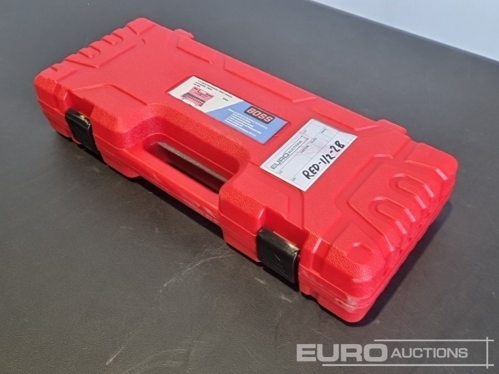 Unused Boss 1/2" 28pc Pneumatic Short Sleeve Socket Set, 3" Connecting Rod, 5" Connecting Rod Universal Joint, 10" Sliding Rod, 10" Bending Rod Adapter 3/4"-1/2" - Garaj ekipman: fotoğraf 3 Unused Boss 1/2" 28pc Pneumatic Short Sleeve Socket Set, 3" Connecting Rod, 5" Connecting Rod Universal Joint, 10" Sliding Rod, 10" Bending Rod Adapter 3/4"-1/2" - Garaj ekipman: fotoğraf 3