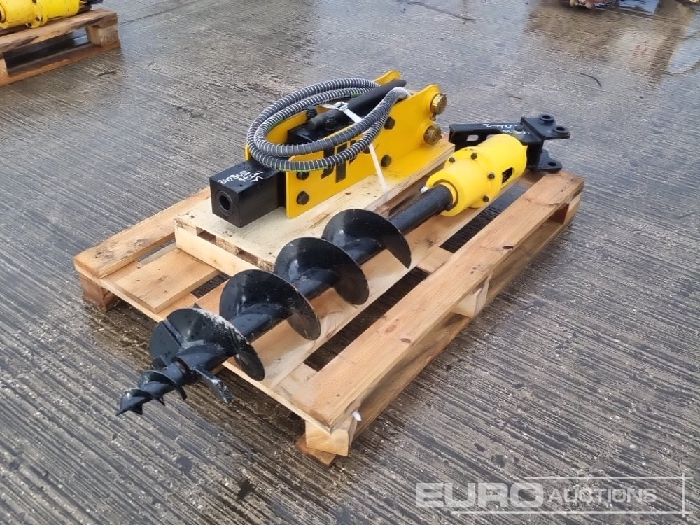 Unused JPC Hydraulic Breaker & 200mm Hydraulic Auger Flight & Drive 25mm Pin to suit Mini Excavator - Hidrolik kırıcı: fotoğraf 1 Unused JPC Hydraulic Breaker & 200mm Hydraulic Auger Flight & Drive 25mm Pin to suit Mini Excavator - Hidrolik kırıcı: fotoğraf 1