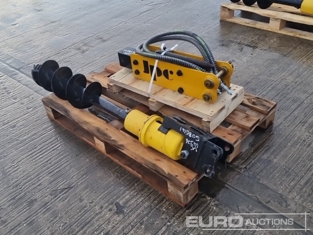 Unused JPC Hydraulic Breaker & 200mm Hydraulic Auger Flight & Drive 25mm Pin to suit Mini Excavator - Hidrolik kırıcı: fotoğraf 3 Unused JPC Hydraulic Breaker & 200mm Hydraulic Auger Flight & Drive 25mm Pin to suit Mini Excavator - Hidrolik kırıcı: fotoğraf 3