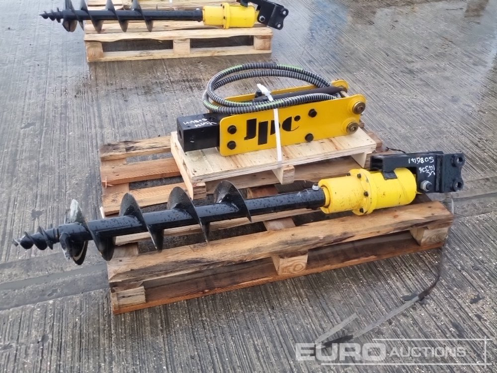 Unused JPC Hydraulic Breaker & 200mm Hydraulic Auger Flight & Drive 25mm Pin to suit Mini Excavator - Hidrolik kırıcı: fotoğraf 2 Unused JPC Hydraulic Breaker & 200mm Hydraulic Auger Flight & Drive 25mm Pin to suit Mini Excavator - Hidrolik kırıcı: fotoğraf 2