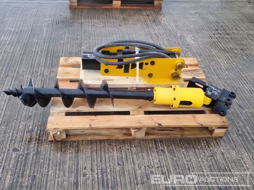 Unused JPC Hydraulic Breaker & 200mm Hydraulic Auger Flight & Drive 25mm Pin to suit Mini Excavator - Hidrolik kırıcı: fotoğraf 2 Unused JPC Hydraulic Breaker & 200mm Hydraulic Auger Flight & Drive 25mm Pin to suit Mini Excavator - Hidrolik kırıcı: fotoğraf 2