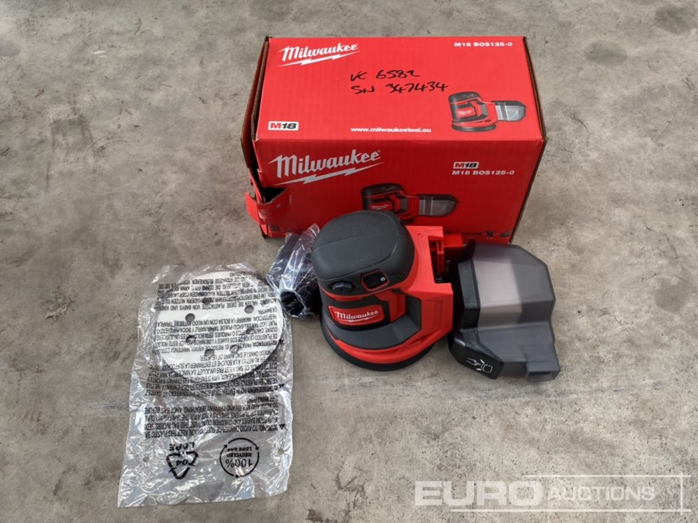 Unused Milwaukee M18 18V 125mm Random Orbit Sander (Body Only) - İnşaat ekipmanı: fotoğraf 1 Unused Milwaukee M18 18V 125mm Random Orbit Sander (Body Only) - İnşaat ekipmanı: fotoğraf 1