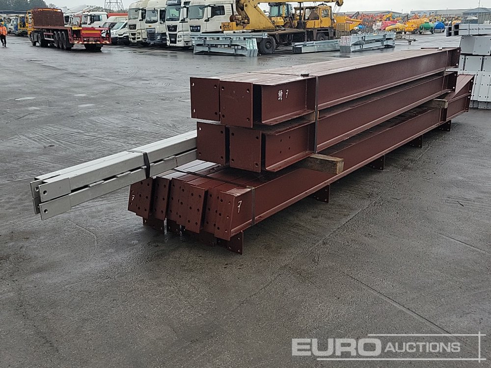 Unused Steel Frame Building 60’x40’x16’. 3no 20’ Bays. 12.5° Roof Pitch. Purlin Cleats Spaced To Accept Fibre Cement Or Steel Roof Sheets. 8no Columns 254x146x31kg 8no Rafters 254x102x25kg 2no Roof Br - Konut konteyneri: fotoğraf 5 Unused Steel Frame Building 60’x40’x16’. 3no 20’ Bays. 12.5° Roof Pitch. Purlin Cleats Spaced To Accept Fibre Cement Or Steel Roof Sheets. 8no Columns 254x146x31kg 8no Rafters 254x102x25kg 2no Roof Br - Konut konteyneri: fotoğraf 5