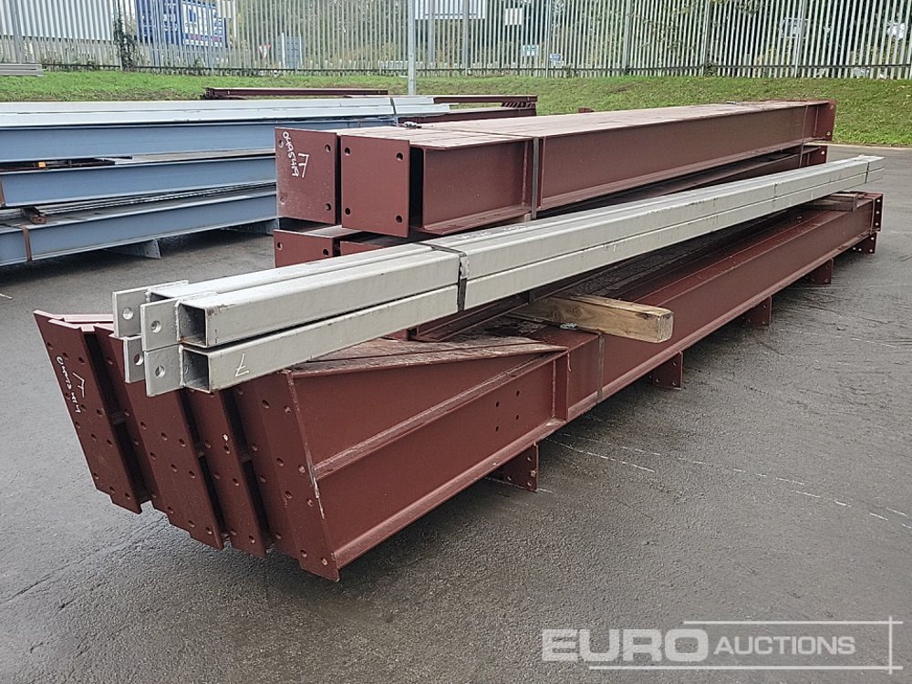Unused Steel Frame Building 60’x40’x16’. 3no 20’ Bays. 12.5° Roof Pitch. Purlin Cleats Spaced To Accept Fibre Cement Or Steel Roof Sheets. 8no Columns 254x146x31kg 8no Rafters 254x102x25kg 2no Roof Br - Konut konteyneri: fotoğraf 1 Unused Steel Frame Building 60’x40’x16’. 3no 20’ Bays. 12.5° Roof Pitch. Purlin Cleats Spaced To Accept Fibre Cement Or Steel Roof Sheets. 8no Columns 254x146x31kg 8no Rafters 254x102x25kg 2no Roof Br - Konut konteyneri: fotoğraf 1