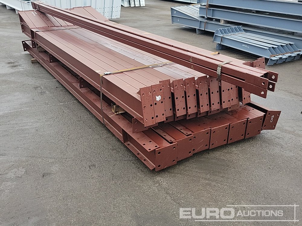 Unused Steel Frame Building 90’x30’x15’. 6no 15’ Bays. 12.5° Roof Pitch. Purlin Cleats Spaced To Accept Fibre Cement Or Steel Roof Sheets. 14no Columns 178x102x19kg 14no Rafters 178x102x19kg 2no Roof - Konut konteyneri: fotoğraf 3 Unused Steel Frame Building 90’x30’x15’. 6no 15’ Bays. 12.5° Roof Pitch. Purlin Cleats Spaced To Accept Fibre Cement Or Steel Roof Sheets. 14no Columns 178x102x19kg 14no Rafters 178x102x19kg 2no Roof - Konut konteyneri: fotoğraf 3