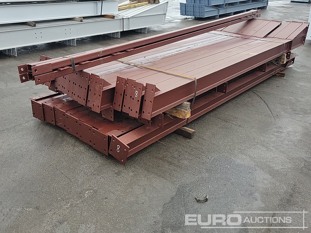 Unused Steel Frame Building 90’x30’x15’. 6no 15’ Bays. 12.5° Roof Pitch. Purlin Cleats Spaced To Accept Fibre Cement Or Steel Roof Sheets. 14no Columns 178x102x19kg 14no Rafters 178x102x19kg 2no Roof - Konut konteyneri: fotoğraf 5 Unused Steel Frame Building 90’x30’x15’. 6no 15’ Bays. 12.5° Roof Pitch. Purlin Cleats Spaced To Accept Fibre Cement Or Steel Roof Sheets. 14no Columns 178x102x19kg 14no Rafters 178x102x19kg 2no Roof - Konut konteyneri: fotoğraf 5