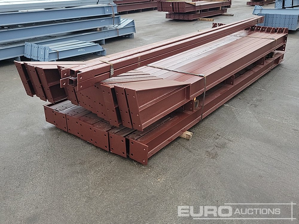 Unused Steel Frame Building 90’x30’x15’. 6no 15’ Bays. 12.5° Roof Pitch. Purlin Cleats Spaced To Accept Fibre Cement Or Steel Roof Sheets. 14no Columns 178x102x19kg 14no Rafters 178x102x19kg 2no Roof - Konut konteyneri: fotoğraf 1 Unused Steel Frame Building 90’x30’x15’. 6no 15’ Bays. 12.5° Roof Pitch. Purlin Cleats Spaced To Accept Fibre Cement Or Steel Roof Sheets. 14no Columns 178x102x19kg 14no Rafters 178x102x19kg 2no Roof - Konut konteyneri: fotoğraf 1