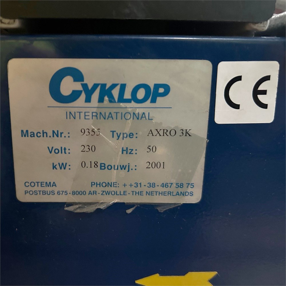 ABC Cyklop Axro 3k - Makine: fotoğraf 4 ABC Cyklop Axro 3k - Makine: fotoğraf 4
