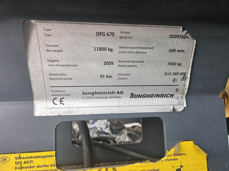 Jungheinrich DFG670 - Dizel forklift: fotoğraf 5 Jungheinrich DFG670 - Dizel forklift: fotoğraf 5