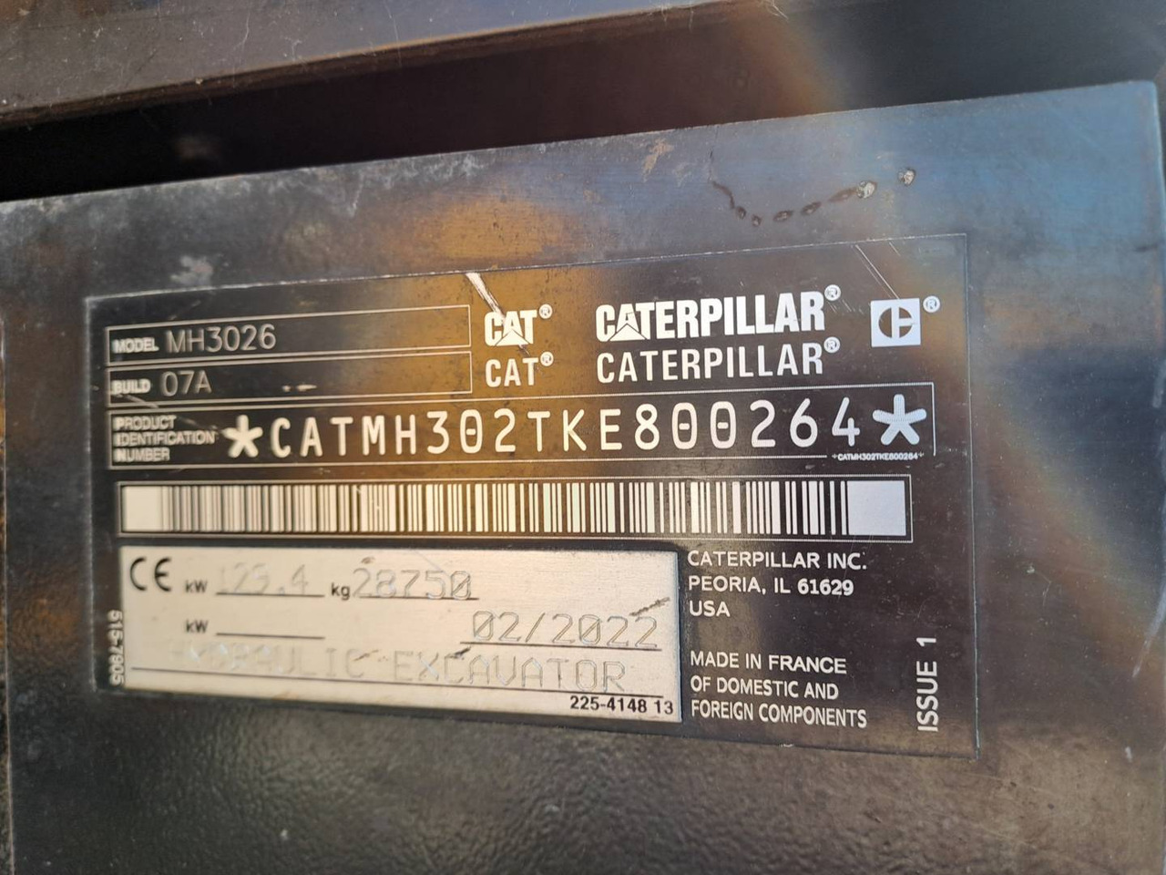 Tekerlekli ekskavatör CAT MH3026: fotoğraf 15