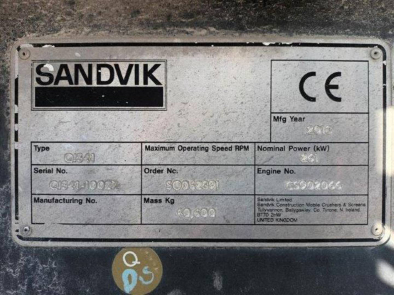 SANDVIK MINING & CONSTRUCTION QI341HS - Konkasör tesisi: fotoğraf 4 SANDVIK MINING & CONSTRUCTION QI341HS - Konkasör tesisi: fotoğraf 4