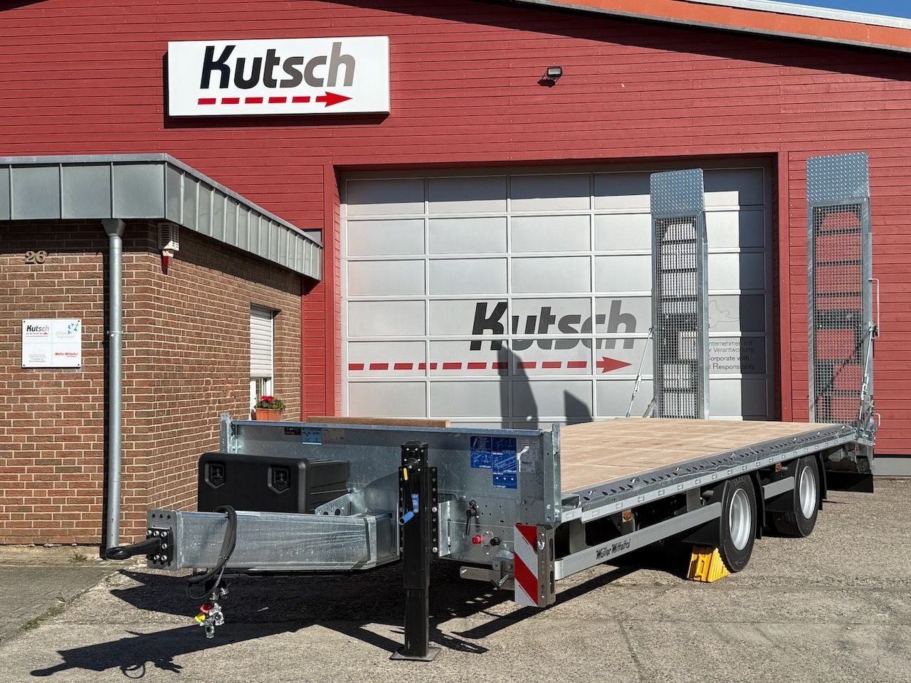 Müller-Mitteltal ETÜ-TA-R 21 Tieflader 7m, luftgefedert, LED - Platform/ Açık kasa römork: fotoğraf 1 Müller-Mitteltal ETÜ-TA-R 21 Tieflader 7m, luftgefedert, LED - Platform/ Açık kasa römork: fotoğraf 1