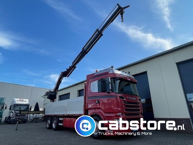 Scania R520 LB6X2*4HNB Euro 6 - Bouwjaar 2013 - Highline - Opticruise - Open box + Palfinger PK 24001-K B Autolaadkraan - Good condition ! - Vinçli kamyon: fotoğraf 1 Scania R520 LB6X2*4HNB Euro 6 - Bouwjaar 2013 - Highline - Opticruise - Open box + Palfinger PK 24001-K B Autolaadkraan - Good condition ! - Vinçli kamyon: fotoğraf 1