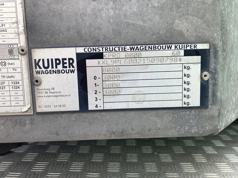 Kuiper 8 Tons Be Oplegger 670x195 laadvloerhoogte 50 cm - Alçak çerçeveli platform dorse: fotoğraf 3 Kuiper 8 Tons Be Oplegger 670x195 laadvloerhoogte 50 cm - Alçak çerçeveli platform dorse: fotoğraf 3