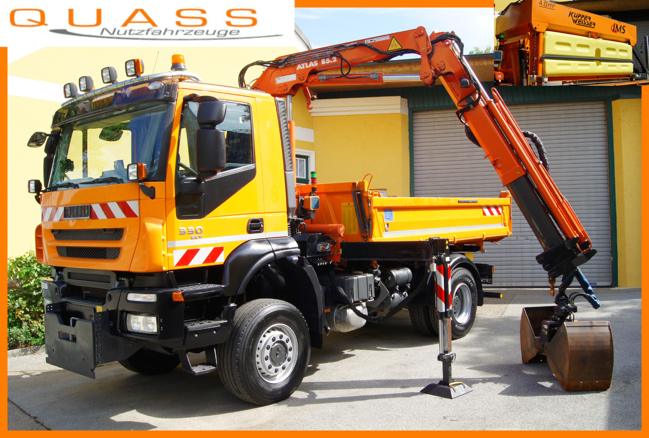 IVECO 190T33 Trakker 4x4/ATLAS 85.2/Euro5/Winterdienst/Streuer - Damperli kamyon: fotoğraf 1 IVECO 190T33 Trakker 4x4/ATLAS 85.2/Euro5/Winterdienst/Streuer - Damperli kamyon: fotoğraf 1