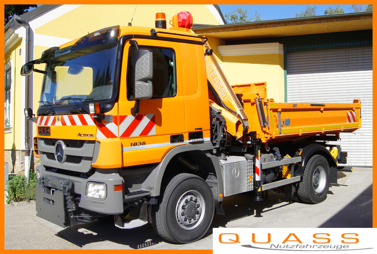 MERCEDES-BENZ ACTROS 1836 /4x4/TÜV/FASSI 110/MEILLER/Wechselsystem/Winterdienst - Vinçli kamyon: fotoğraf 1 MERCEDES-BENZ ACTROS 1836 /4x4/TÜV/FASSI 110/MEILLER/Wechselsystem/Winterdienst - Vinçli kamyon: fotoğraf 1