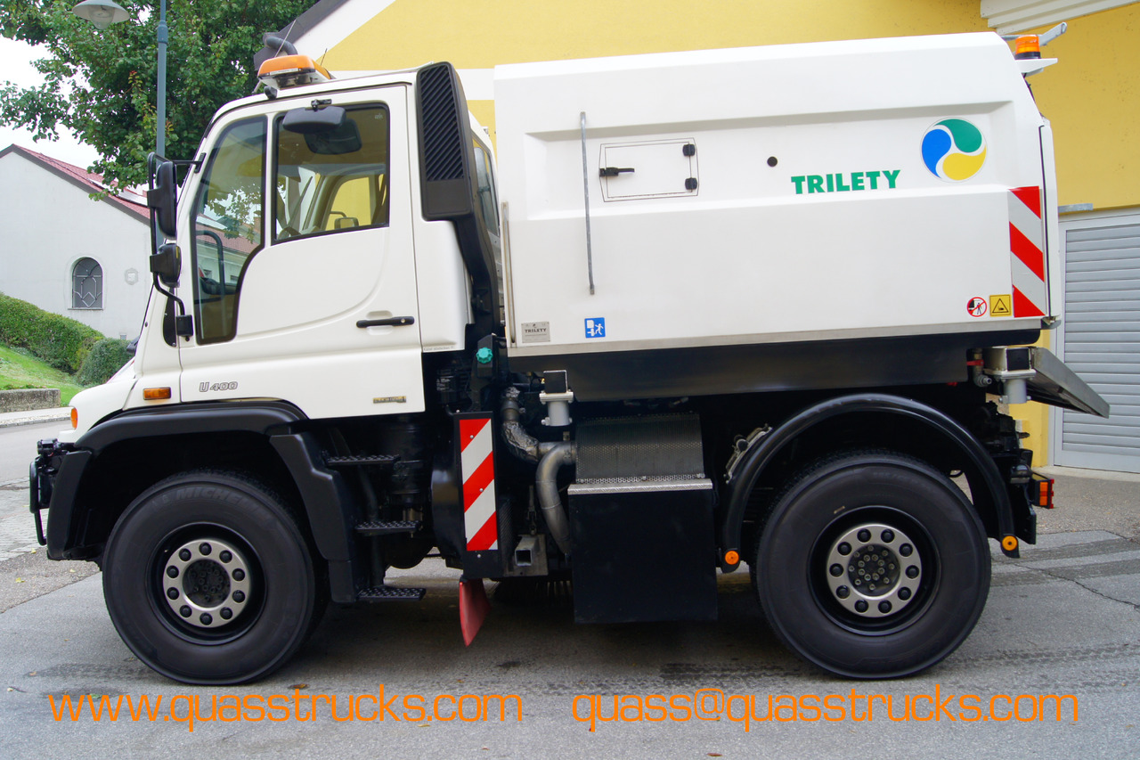 MERCEDES-BENZ Unimog U400 + TRILETY Kehrmaschine/TÜV/EUR4/Leistungshydraulik - Yol süpürme aracı: fotoğraf 3 MERCEDES-BENZ Unimog U400 + TRILETY Kehrmaschine/TÜV/EUR4/Leistungshydraulik - Yol süpürme aracı: fotoğraf 3
