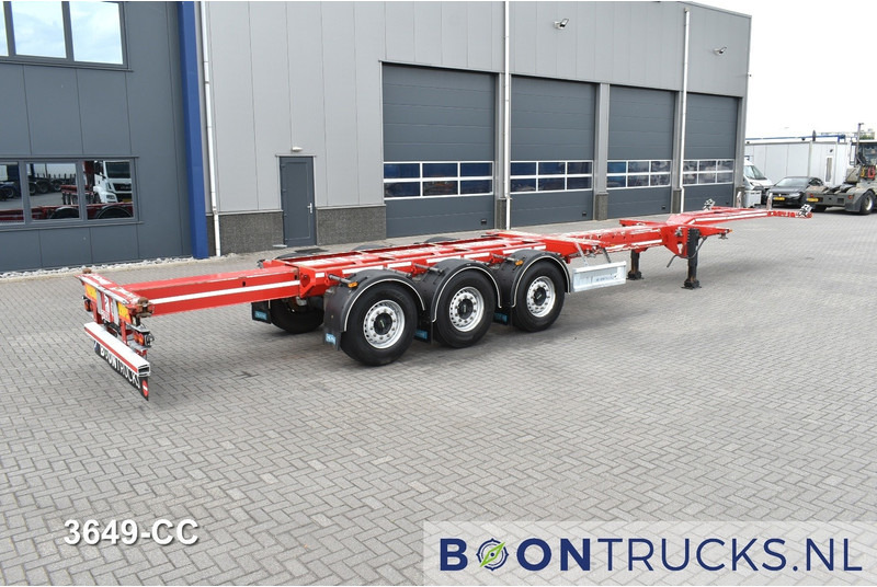 D-Tec FLEXITRAILER | 2x20-30-40-45ft HC * 2x LIFT AXLE * 2x EXTENDABLE * DISC BRAKES - Konteynır taşıyıcı/ Yedek karoser dorse: fotoğraf 2 D-Tec FLEXITRAILER | 2x20-30-40-45ft HC * 2x LIFT AXLE * 2x EXTENDABLE * DISC BRAKES - Konteynır taşıyıcı/ Yedek karoser dorse: fotoğraf 2