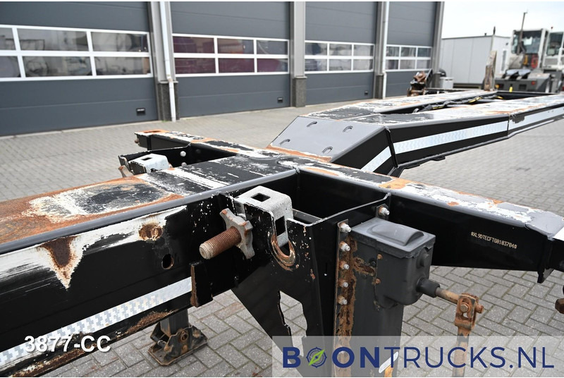 Konteynır taşıyıcı/ Yedek karoser dorse D-Tec FLEXITRAILER LS | 2x20-30-40-45ft HC * 2x LIFT AXLE * BPW / DISC * 2x EXTENDABLE: fotoğraf 16